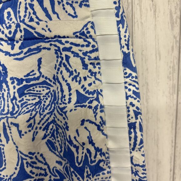 Womens Size 6 Lilly Pulitzer Kelly Skinny Fox Print Pants EUC - Picture 4 of 7